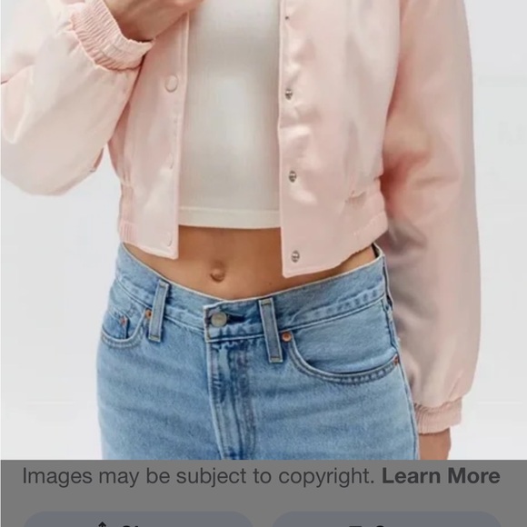 Urban Outfitters Light Pink Bomber Jacket - Picture 2 of 7